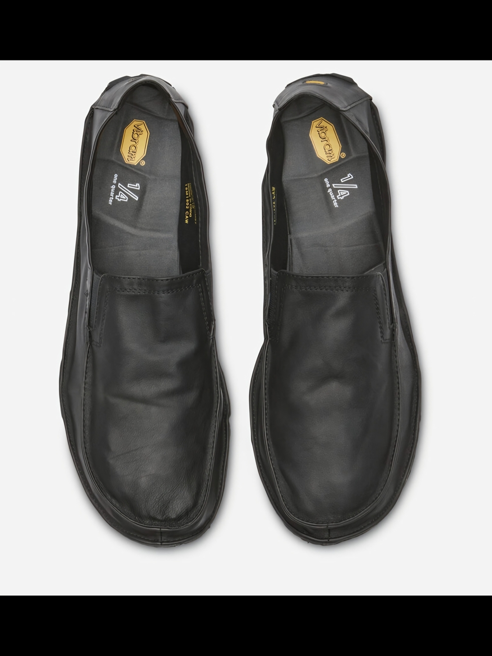 Vibram Mens One Quarter Leather Shoes Size 10.5-11 Black NWT
